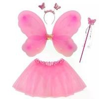 ราคา อุปกรณ์ประกอบฉากเครื่องแต่งกายเด็ก, 4 ชิ้น / ชุด, กระโปรงเด็กผู้หญิง, ปีกนางฟ้าและผีเสื้อ, ไม้กายสิทธิ์, ที่คาดผม, ชุดคอสเพลย์นางฟ้าเด็ก, เหมาะสำหรับ Xmas, Halloween, แต่งตัว, อุ (1732329100763171428)