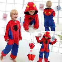 ราคา สไปเดอร์แมนเสื้อผ้ามาร์เวลการ์ตูนสไปเดอร์แมนชุดนอนกัปตันอเมริกาคอสเพลย์ Cartoon Character Classic Halloween (1729684840491419913)