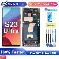 ราคา S23Ultra คุณภาพสูง 6.72" สำหรับ Samsung Galaxy S23 Ultra 5G จอ LCD S918B หน้าจอสัมผัส Digitizer เปลี่ยนพร้อมกรอบ (1732189915482654699)