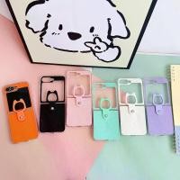 ราคา เคสโทรศัพท์ขอบใสแบบพกพา, แหวนคิตตี้น่ารักเกาหลี, สำหรับ Samsung Galaxy ZFlip 6, ZFlip 5, ZFlip 6, ZFlip 4, ZFlip 3, ปกแข็ง (1731295973113169135)