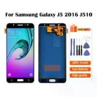 ราคา จอแสดงผล LCD, OLED, สำหรับ Samsung Galaxy J5 2016 J510, พร้อมชุดประกอบหน้าจอสัมผัส (1732189649548379744)