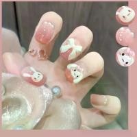 ราคา เล็บปลอม, ชุดทำเล็บสำเร็จรูป, 24 ชิ้น, เล็บสั้น, DIY, ชุดทำเล็บ, เล็บปลอม, เล็บปลอมแบบสวมใส่ได้, การออกแบบโบว์สีชมพู, เหมาะสำหรับเทศกาล Songkran, เล็บปลอม, เล็บเด็กสุนัข (1730066730631662498)