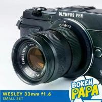 ราคา Wesley 33mm F1.6 เลนส์ละลาย เลนส์หน้าชัดหลังเบลอ สำหรับใส่กล้อง FUJI / SONY / OLYMPUS / PANASONIC / CANON EOS M / CANON EOS R / NIKON Z Mirrorless ได้ทุกรุ่น ( เลนส์มือหมุน ) (1729643668657703374)