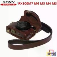 ราคา กระเป๋ากล้อง, เหมาะสำหรับกล้อง Sony RX100M7, M6, M5, M4, M3, สีดำ, ทำจากหนัง, รวมเคส (1730323368321190812)