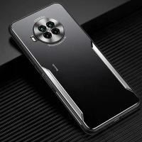 ราคา เคสสำหรับ Xiaomi Redmi Note 9 Pro 5G และ Xiaomi Mi 10T Lite 5G, แผงโลหะด้านหลัง R, กันชน TPU อ่อน, ฝาครอบป้องกันกันกระแทกคู่, เข้ากันได้กับ Xiaomi Redmi Note 9 Pro 5G และ Xiaomi Mi 10T Lite 5G (173106