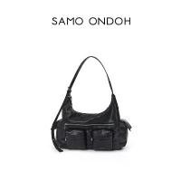 ราคา 『SAMO ONDOH』 pocket mug bag L nappa black/chocolate/cream (1731384296485389591)