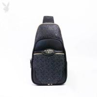 ราคา PB:รุ่น Playboy Men's Chest bagกระเป๋าคาดอกผู้ชาย รหัส ST-B224PBM219-BL ดีไซน์ทรงเป้ปั๊มลายอักษรโลโก้ สีน้ำเงินกรม (1729604761795267174)