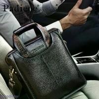 ราคา PADIEE Men's Bag, Leather Bag A4 Authentic Jobs Bag (1732035143667189690)