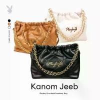 ราคา PB:รุ่น Kanom Jeeb Women's Bag กระเป๋าสะพายข้างผู้หญิง รุ่น ST-B234PB542 ดีไซน์ทรงขนมจีบรูดสายโซ่ มี 3 สี Jet Black/Caramel Brown/Coconut Milk (1729751324049050214)