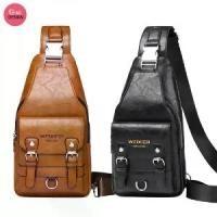 ราคา กระเป๋าคาดอก หนังpu แฟชั่น ผู้ชาย bag design รุ่น 129 (1731782080866387928)