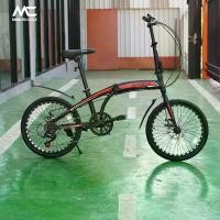 ราคา จักรยานพับได้ วงล้อ 20 นิ้ว จักรยานพับได้ วงล้ออลูมิเนียม CNC 20" FOLDING BIKE เกียร์ 7 สปีด ดิสเบรคหน้า-หลัง บันไดพับได้ (1730014274533099995)