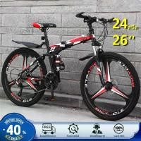 ราคา 【จัดส่งฟรีทั่วประเทศ】จักรยานล้อโตพับจักรยานเสือภูเขา 26 นิ้ว 21สปีด จักรยานเสือภูเขา จักรยาน แข็งแรง ทรงสวย Mountain bikeการออกแบบพับได้สะดวกสำหรับการจัดเก็บการดูดซับแ (1729612806142855791)