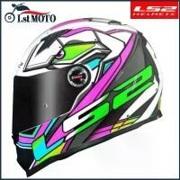 ราคา หมวกกันน็อคมอเตอร์ไซค์, Ff358 LS2, ของแท้, Casco seuruh Wajah LS2, LS2 Black White โรสกันน็อค Motorcycle (1730783802568838133)