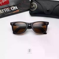 ราคา แว่นตากันแดด Ray Ban Wayfarer RB2140F 129433 Black on Transparent (1731887738955663779)