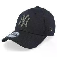 ราคา [Kids**] New Era NY Metallic 9FORTY Black Adjustable Cap (1731813747911787674)