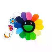 ราคา ของแท้ 100% MURAKAMI FLOWER PIN - RAINBOW & BLACK (1732079771157890197)