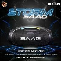 ราคา BLUETOOTH SPEAKER (ลำโพงบลูทูธกันน้ำไฟ RGB เบสแน่น 60W.) SAAG STORM (ES244A) RGB BLACK- รับประกัน 1 ปี (1731928706721744619)
