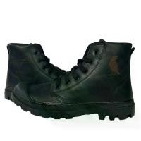 ราคา รองเท้าบูทหนัง PALLADIUM PAMPA HI LEATHER BS สี BLACK BLACK (1729752759917709724)