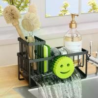 ราคา Kitchen Sink Organizer,Sink Caddy Organizer with Removable Brush Holder,Self-Draining Kitchen Countertop Organizers and Storage Essentials,Home Decor and Kitchen Gadgets-Black (1731913556523254930)