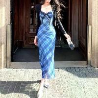 ราคา เดรสลายสก๊อตสีน้ำเงิน MENGXIANG สไตล์ใหม่ต้นฤดูใบไม้ผลิ เดรสยาววันหยุดที่ชายหาดซานย่า ประเทศไทย งาน ป้าย เวียดนาม satin prom dress pearl wedding dress ช ุ ด ไ ท ย เ (1731969588044858388)