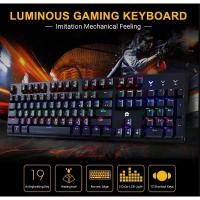ราคา OKER KEYBOARD คีย์บอร์ดสำหรับเล่นเกมส์ Blue-Switch k9138 สวัสดิการสด (1732197055526110218)