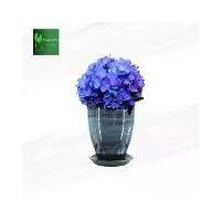 ราคา กระถางเซรามิกกระถางเคลือบพร้อมจานรอง สี Elza Blue (1731664240246228708)