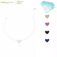 ราคา Louis Montini (Jewelry) Sterling Silver 925 Bracelet สร้อยข้อมือเงินแท้ 92.5% สร้อยข้อมือผู้หญิง รูป heart LJBL06 คลังสินค้า (1731895436509152813)