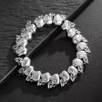 ราคา สร้อยข้อมือหัวกะโหลก, อินเทรนด์, Unisex, สไตล์พังก์, สร้อยข้อมือฮิปฮอป, กำไลข้อมือ fern bracelet (1731813589273250664)