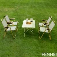 ราคา FENHEI ชุดโต๊ะพับแคมป์ปิ้งและเก้าอี้เคอร์มิทโรมาท โต๊ะและเก้าอี้พับ อลูมิเนียม - Camping อลูมิเนียม (1731840940403297000)