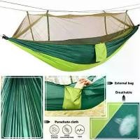 ราคา Hammock Outdoor Camping เปลสนาม เปลนอนสำหรับตั้งแคมป์ มีมุ้งกันแมลง เปล เปลผ้าร่ม เปลญวน เปลนอน จัดส่งฟรี กทม (1731792617535014788)