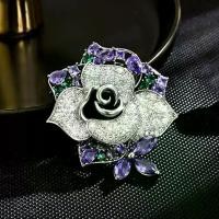 ราคา เข็มกลัดดอกกุหลาบโมเนต์ ดีไซน์ประณีต ระดับไฮเอนด์ แฟชั่นสตรี ป้องกันการสัมผัส เข็มกลัดไวกิ้ง ฝังกล้ามเนื้อหน้าอก สีม่วงและสีน้ำเงิน หัวเข็มขัด เนตรนารี central cee skull cap (1731401728393775077)