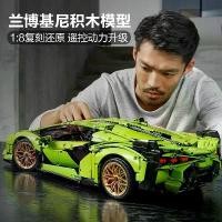 ราคา Lamborghini Diablo Super Car, โมเดลรถบูลบ์สีเขียว, ของเล่นประกอบบล็อคตัวต่อ, ความยากสูง, สำหรับผู้ใหญ่, 1:8 (1731604543727961545)