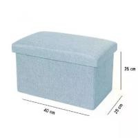 ราคา [เก็บเงินปลายทาง] โชฟา Chair box กล่องเก็บของ นั่งได้ กล่องใส่ของ พับได้ กล่องใส่เสื้อ เก้าอี้สตูลเปิดเก็บ กล่องผ้า (1731816808986347001)