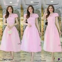 ราคา Garden Clothes ชุดเดรส MAXI เดรสยาวผ้าซาติน เนื้อหนา แขนสั้น .. สีชมพู (1732218726251268799)
