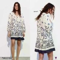ราคา Garden Clothes ชุดเดรส เดรสแขนยาว พิมพ์ลาย มีซับ .. สีขาว (1732218725917166271)