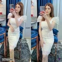 ราคา Garden Clothes ชุดเดรส เดรสเสื้อคอเหลี่ยม แขนพอง กระโปรงทรงสอบ .. สีขาว (1732225590227733183)