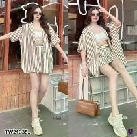 ราคา Garden Clothes ชุดเซ็ท SET 2 ชิ้น เสื้อเชิ้ตแขนสั้น + กระโปรงกางเกง .. สีน้ำตาล (1732218719730961087)
