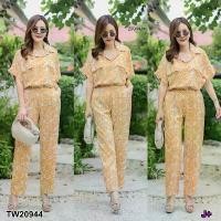 ราคา Garden Clothes ชุดเซ็ท เซท #สาวอวบ เสื้อเชิ้ตไหล่ล้ำ + กางเกงขายาว .. สีเหลือง (1732218735378270911)