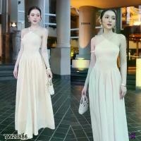 ราคา Garden Clothes ชุดเดรส เดรสยาวผ้ายืดเด้งกระโปรงจีบรอบตัว.. สีครีม (1732218808681204415)