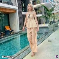 ราคา Garden Clothes ชุดเซ็ท SET 2 ชิ้น เกาะอก + กางเกงขายาว .. สีน้ำตาลอ่อน (1732225635210857151)