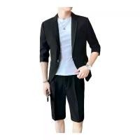 ราคา ชุดจับคู่กางเกงขาสั้นแฟชั่นผู้ชาย สไตล์ไฮเอนด์ แขนสามส่วน ชุดลำลอง ชุดฤดูร้อน ใหม่ในปี 2568 ferrize h m s snaps clothes (1731896958406133286)