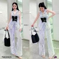 ราคา Garden Clothes ชุดเซ็ท SET 2 ชิ้น เสื้อคอปกแขนกุด โบว์หน้า + กางเกงขาม้า .. สีขาว (1732218740682820287)