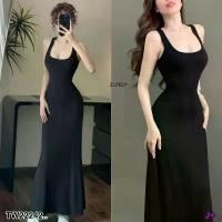 ราคา Garden Clothes ชุดเดรส เดรสยาวแขนกุด ผ้ายืดร่อง .. สีดำ (1732218710892317375)