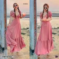 ราคา Garden Clothes ชุดเดรส เดรสยาวแขนตุ๊กตา ดีเทลเสื้อตัวสั้น .. สีชมพู (1732225614864026303)