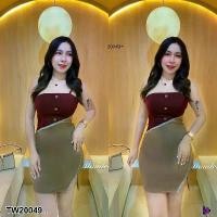 ราคา Garden Clothes ชุดเดรส เดรส เกาะอก สายเดี่ยว 1 ข้าง .. สีแดงเลือดหมู (1732225589644528319)