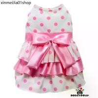ราคา ✭Pet clothes -Doggydolly เสื้อผ้าแฟชั่น น้องหมาน้องแมว ชุดกระโปรง แขนกุด สีชมพูจุดขาวขนาดไซส์ 1-9โล D885✮ (1732056627667698955)