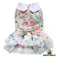 ราคา ✻Pet clothes -Doggydolly เสื้อผ้าแฟชั่น น้องหมาน้องแมว ชุดกระโปรงแขนกุด ลายกุหลาบ สีชมพู ขนาดไซส์ 1-9โล D877✺ (1732141987690219079)