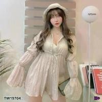 ราคา Garden Clothes ชุดเซ็ท SET 2 ชิ้น เสื้อคอปกแขนยาว + กางเกงขาสั้น .. สีน้ำตาลอ่อน (1732218739091278527)