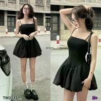 ราคา Garden Clothes ชุดเดรส เดรสสั้นสายเดี่ยวกระโปรงทรงบอลลูนพอง .. สีดำ (1732218729294564031)