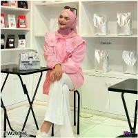 ราคา Garden Clothes เสื้อเชิ้ต & เบลาส์ เสื้อแขนยาว ระบาย คอบัว 2 ชั้น .. สีชมพู (1732218726257953471)